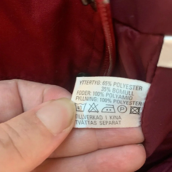 Vintage Jackson Hole Burgundy Bib Overall Snow Pants M - Picture 4 of 11